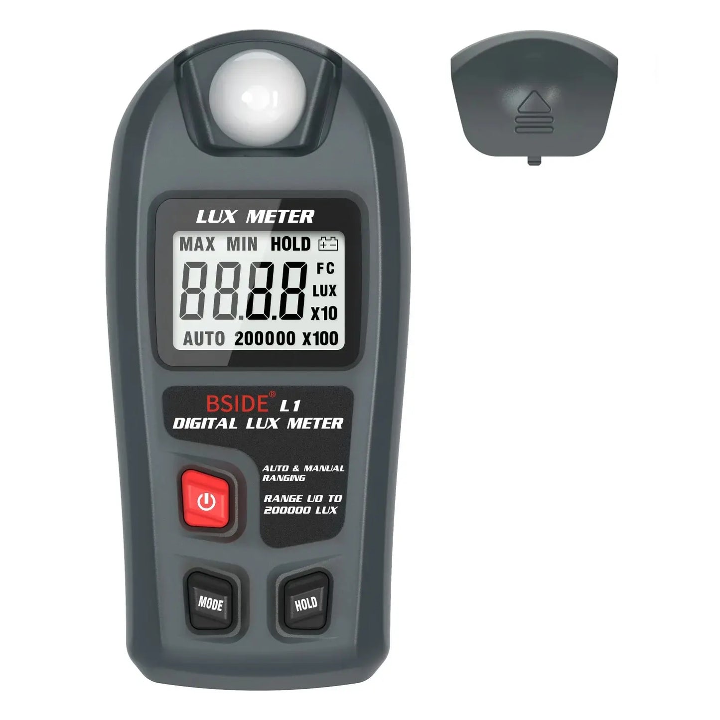 Digital Lux Meter 0–200,000 Lux Light Tester