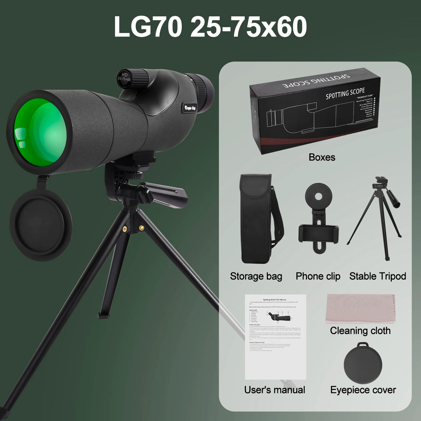 Waterproof Spotting Scope with Tripod