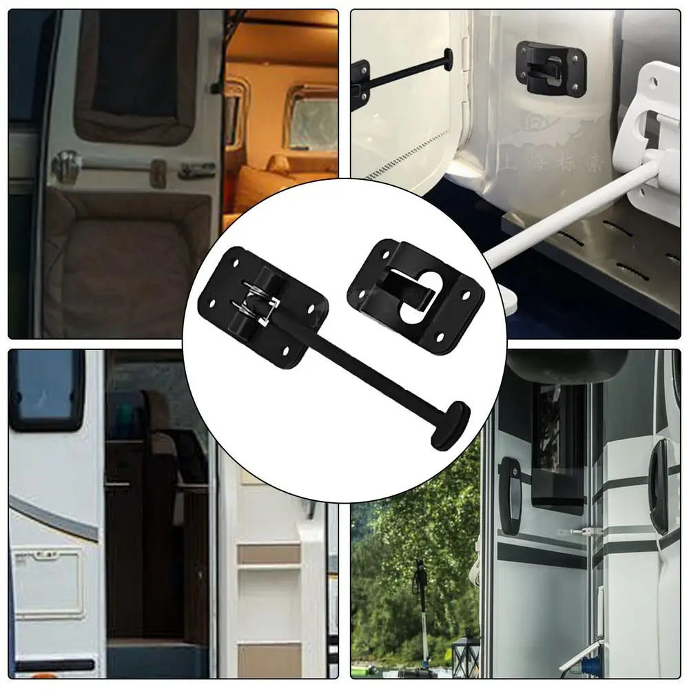 T-Style RV Door Holder Latch Retainer for Caravan & Trailer (available in Black & White)