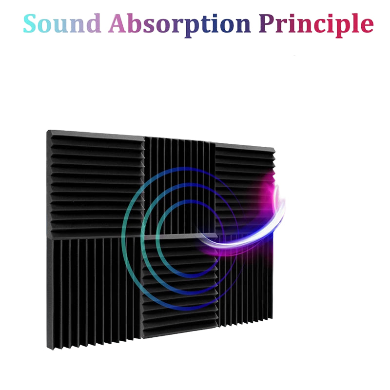 Soundproofing Foam Panels (12-Pack) (8 colours available)