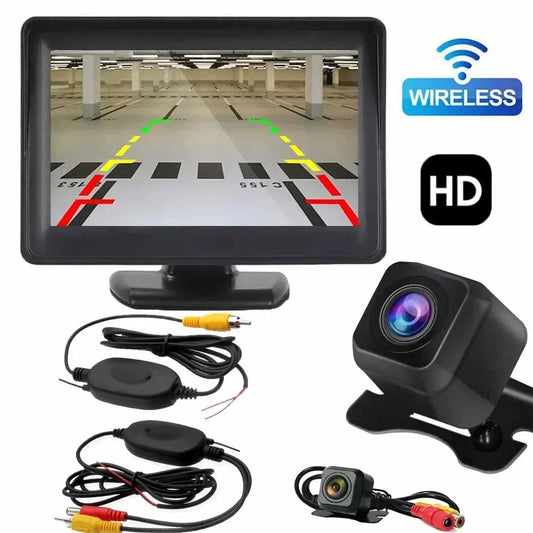 Wireless 4.3" Rear View Monitor & Parking Kit