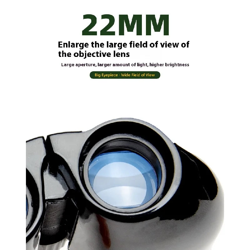 Foldable Compact Binoculars (10x22)