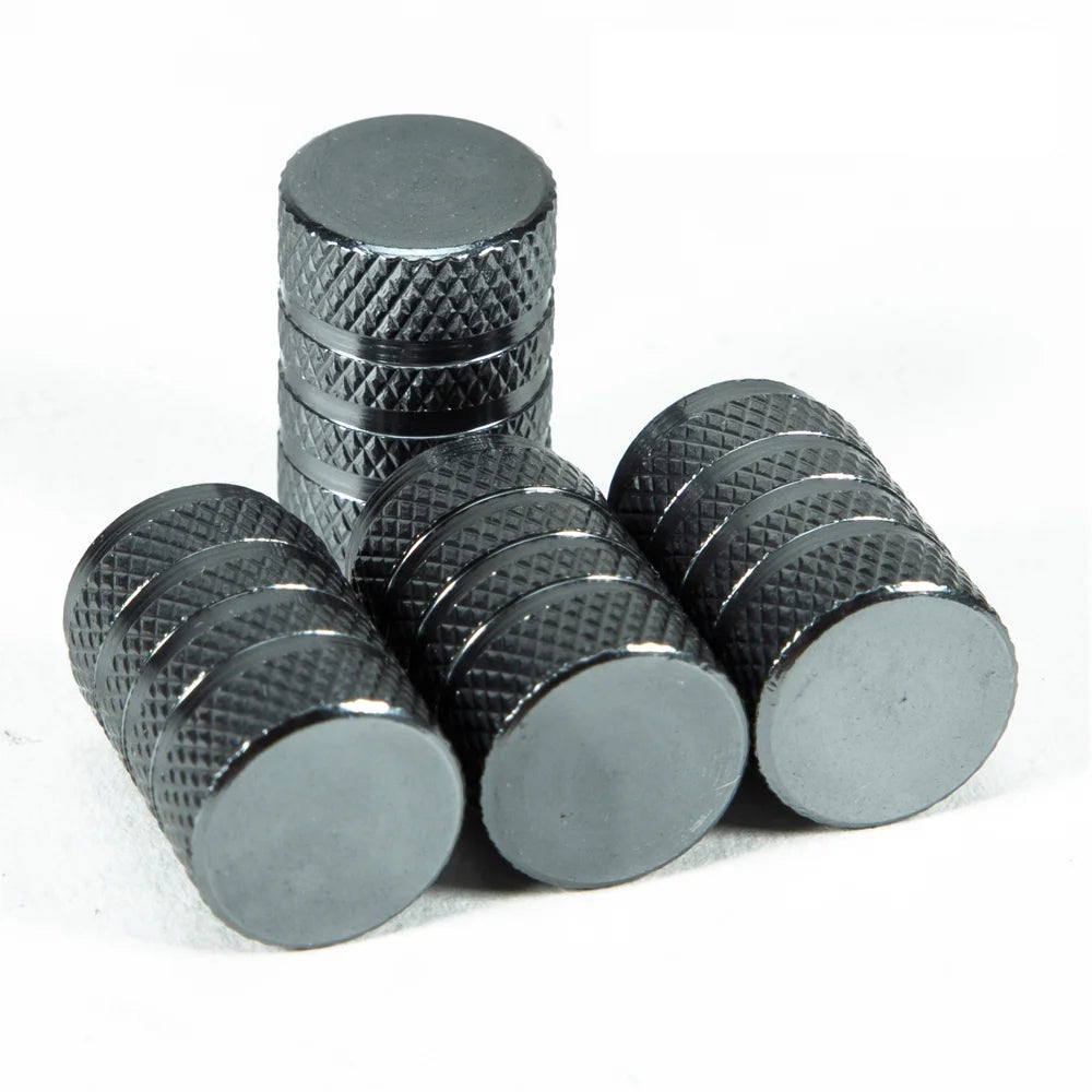 Aluminium Tire Valve Stem Caps (4Pcs) (different colours available)