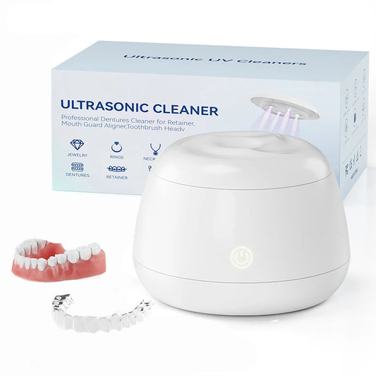 Ultrasonic Retainer & Jewelry Cleaner with UV Light – 48KHz (4 plug types available)