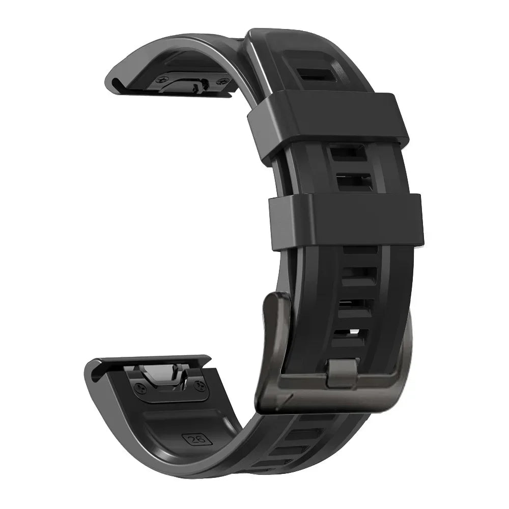 Quickfit Silicone Strap for the Garmin Watch Series (available of various range of models and 46 colours)