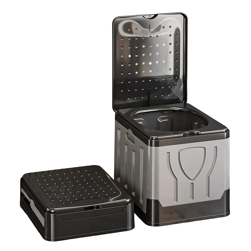 Portable 4-in-1 Outdoor Camping Toilet – Foldable & Odor-Proof