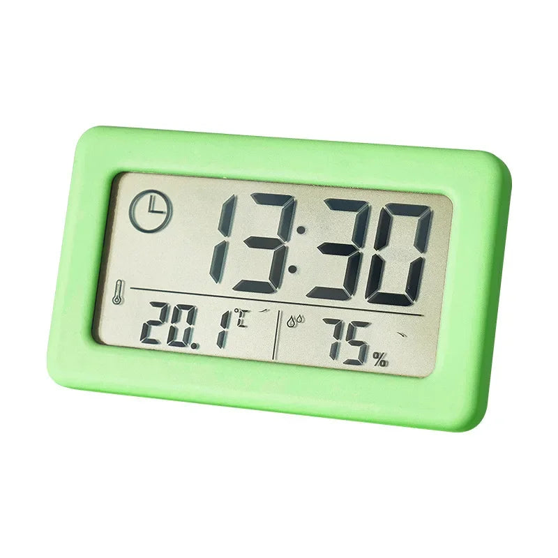 LCD Electronic Clock with Thermometer (5 colours available)