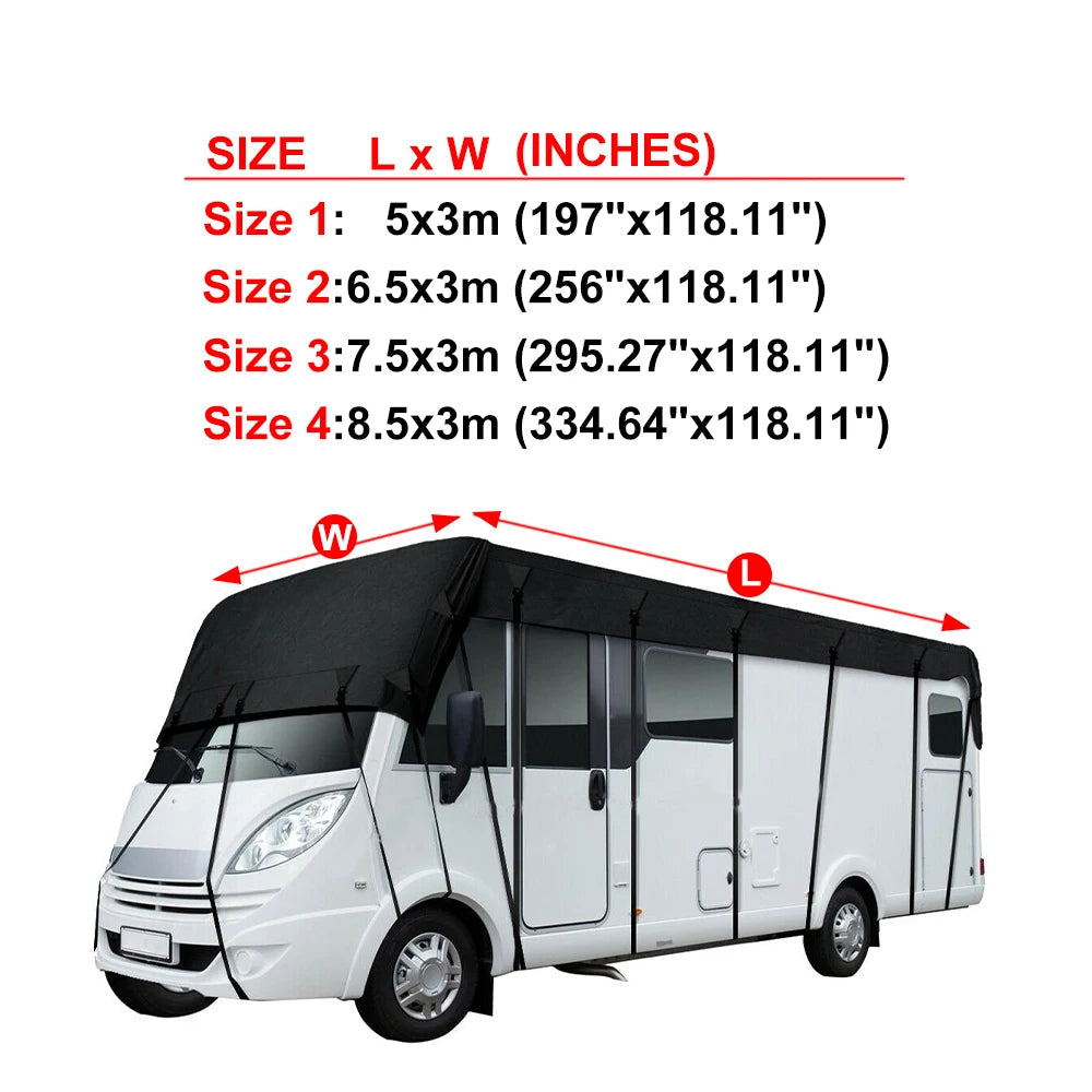 210D Waterproof RV Roof Cover Tarpaulin Sunshade (different sizes available)