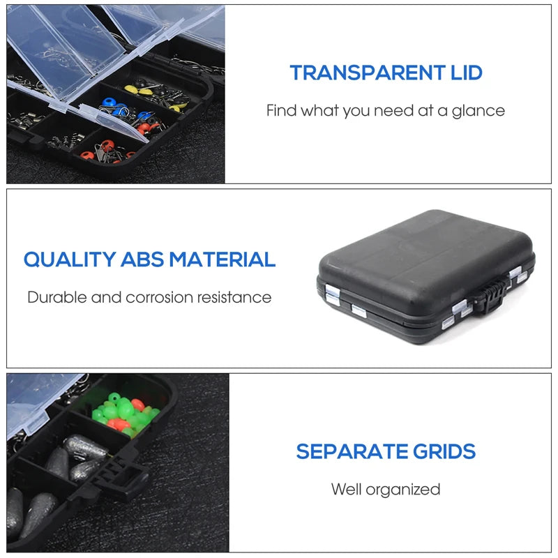 Outdoor Fishing Accessories Set with Tackle Box (263pcs)