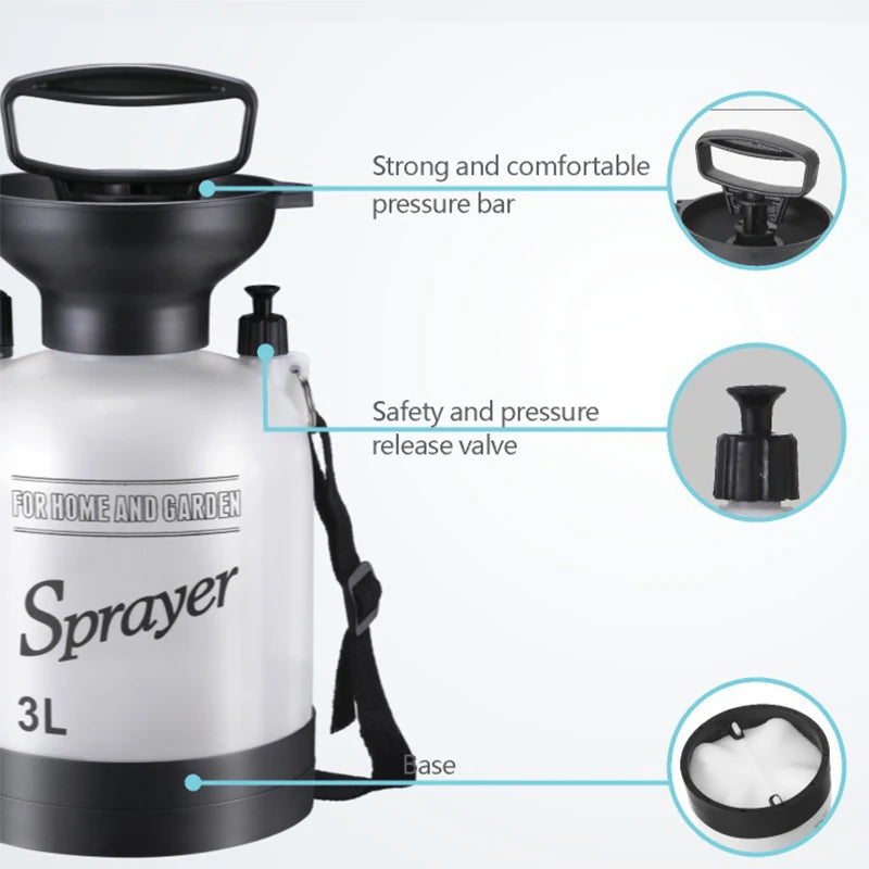 Portable Outdoor Manual Camping Shower – 3/5/8L with Hose