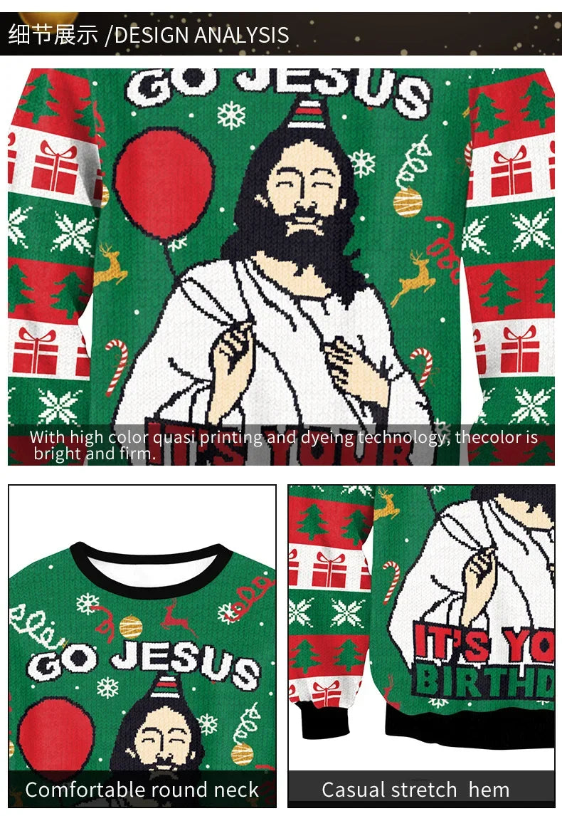 Christmas Jersey (30 designs available - Small & Medium)