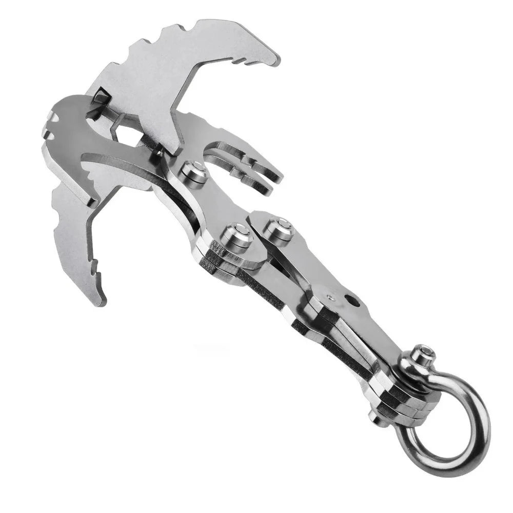 Folding Stainless Steel Grappling Hook – Outdoor Survival Tool