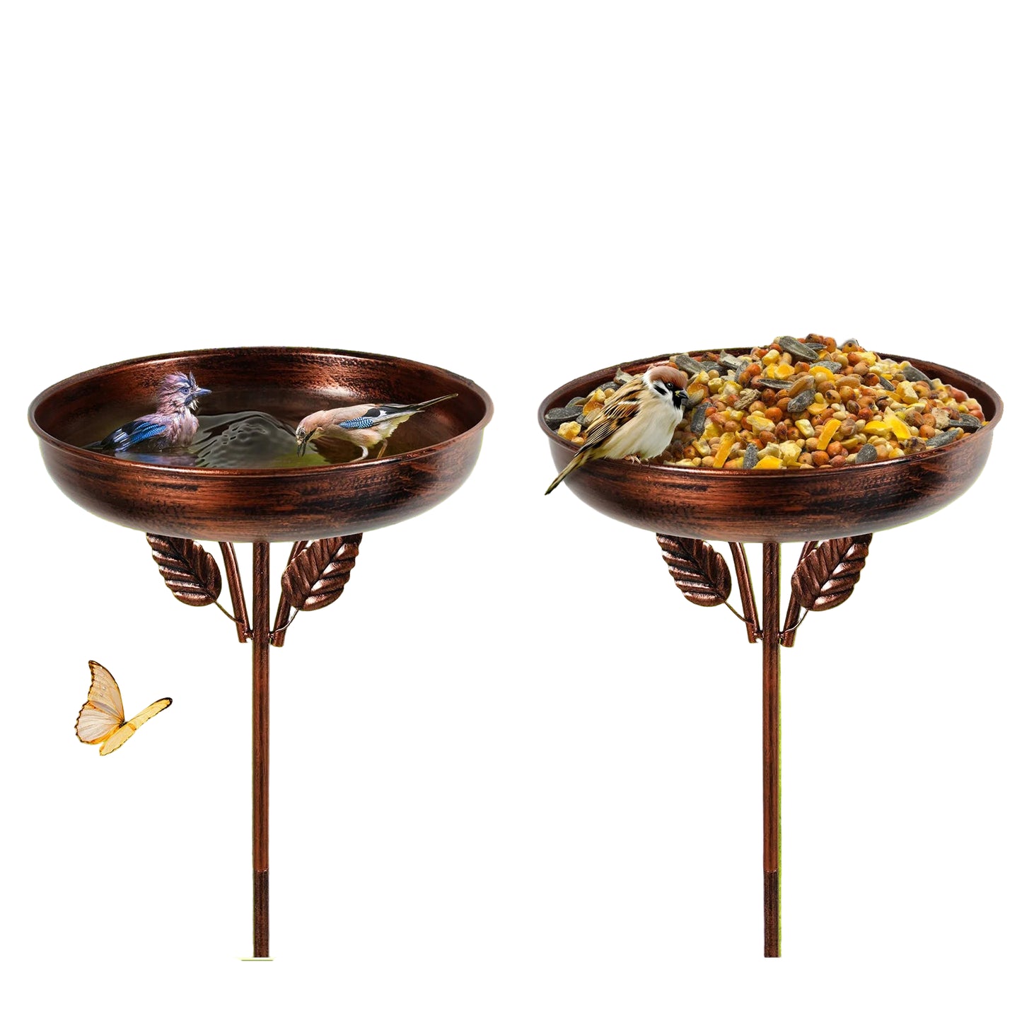 Metal Garden Bird Bath (3 designs available)