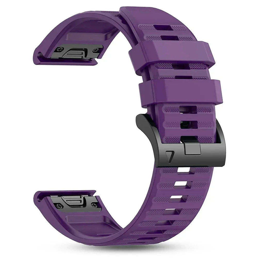 Quickfit Silicone Strap for the Garmin Watch Series (available of various range of models and 46 colours)