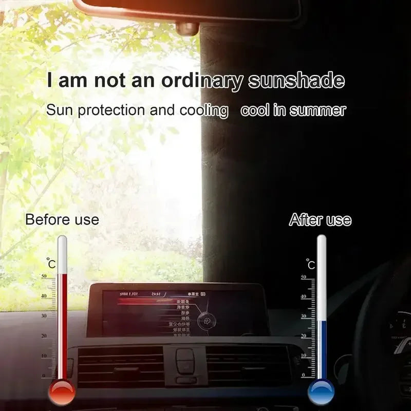 Car Windshield Snow & Ice Protector – Front/Rear Winter / Sunshade Cover