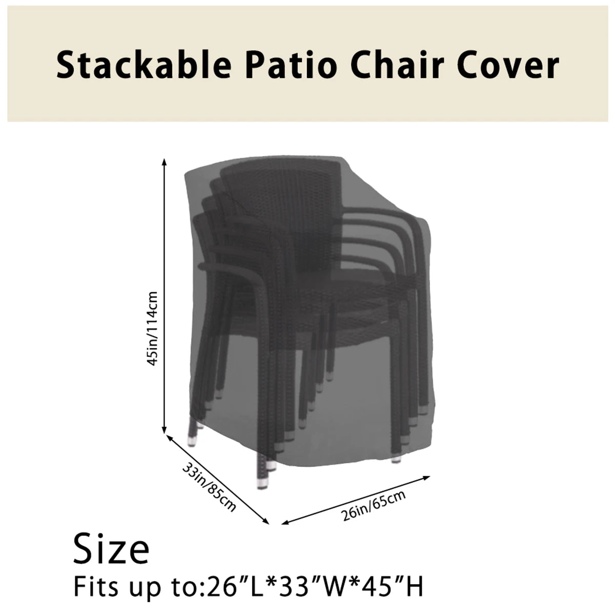Stackable Patio Chair Cover