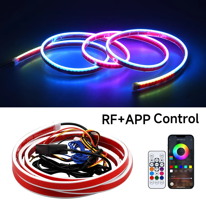 APP-Controlled LED Car Hood Light Strip (12V)