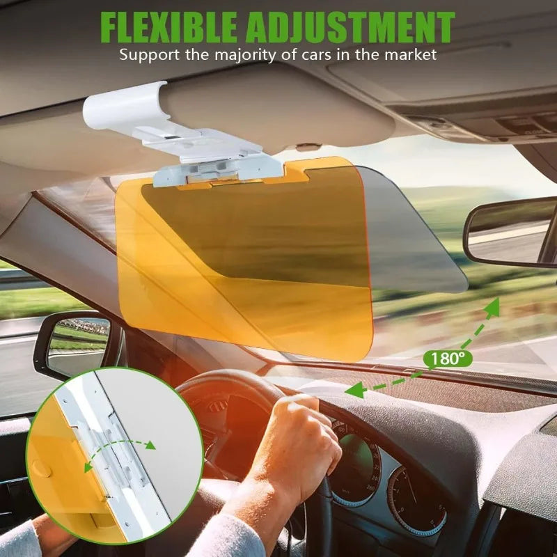HD Anti-Glare Car Sun Visor – Day & Night Driving Sunlight Protection