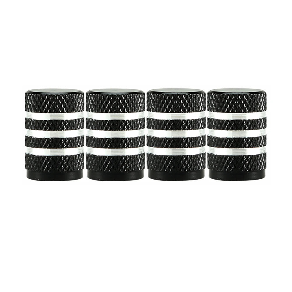 Aluminium Tire Valve Stem Caps (4Pcs) (different colours available)