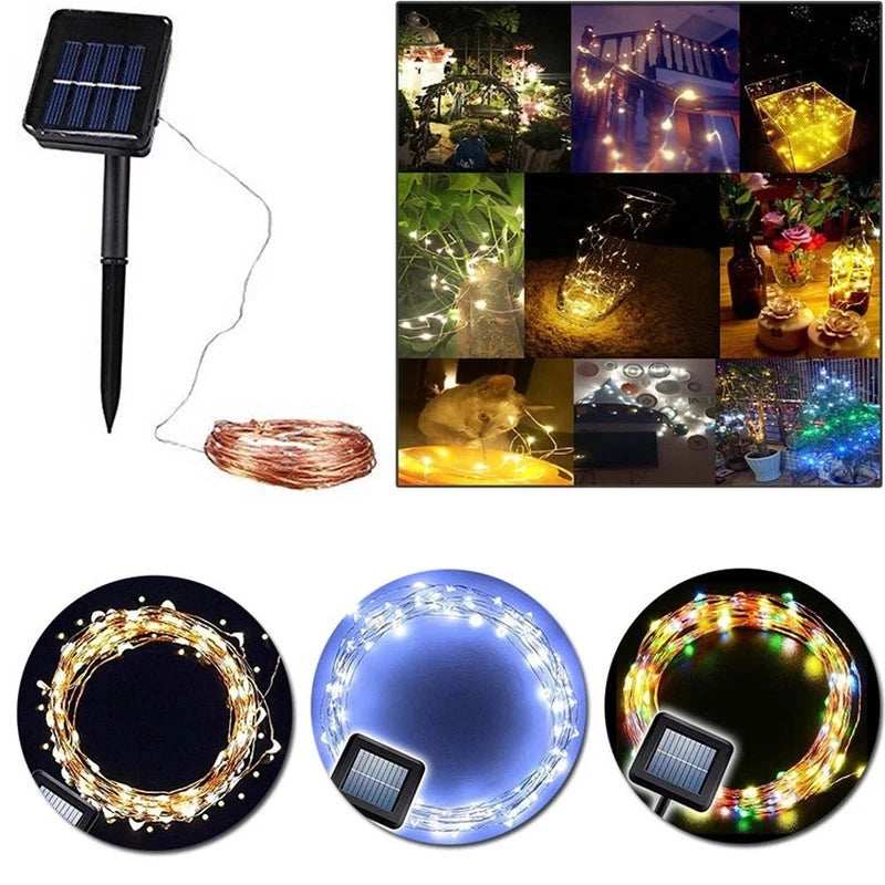 LED Solar Fairy String Lights (7m/12m/22m/32m)
