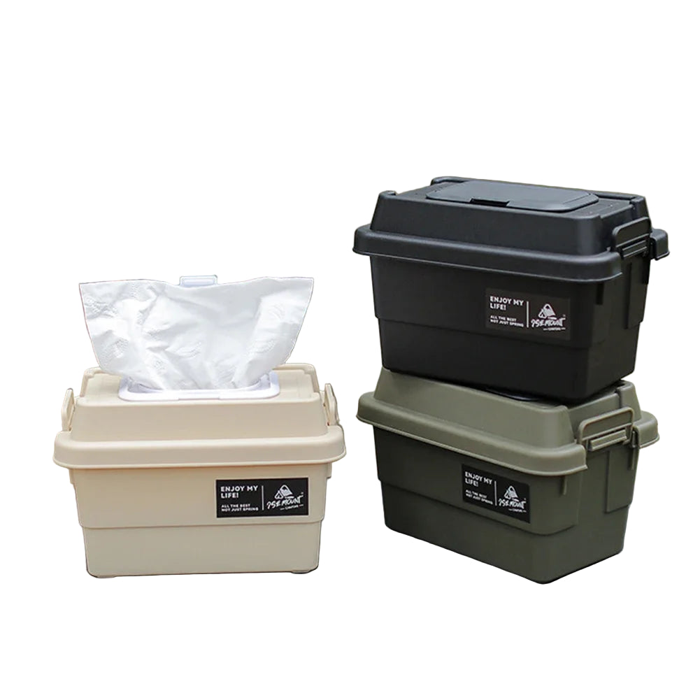 Portable Outdoor Tissue & Storage Box – 1.1L (3 colours available)