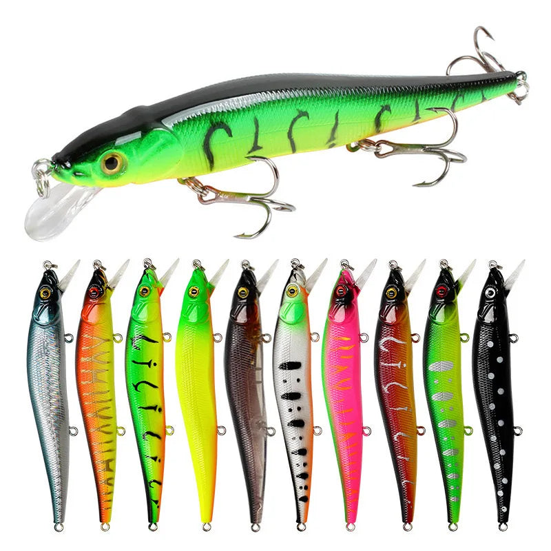 Bionic Hard Fishing Lure with 3D Eyes (11.5cm/14g) – 5/10pcs
