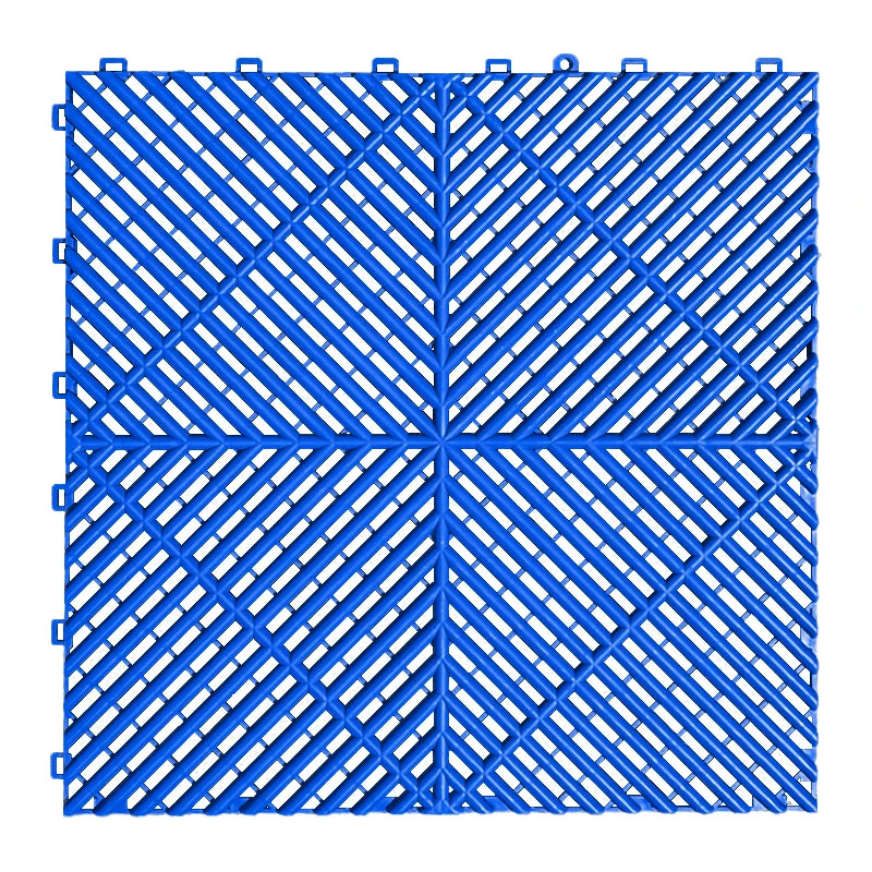 Interlocking Plastic Garage Flooring Tiles (Pack of 25 Tiles)