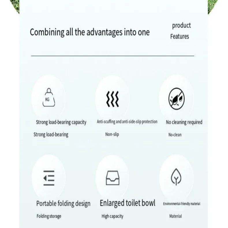 Portable 4-in-1 Outdoor Camping Toilet – Foldable & Odor-Proof