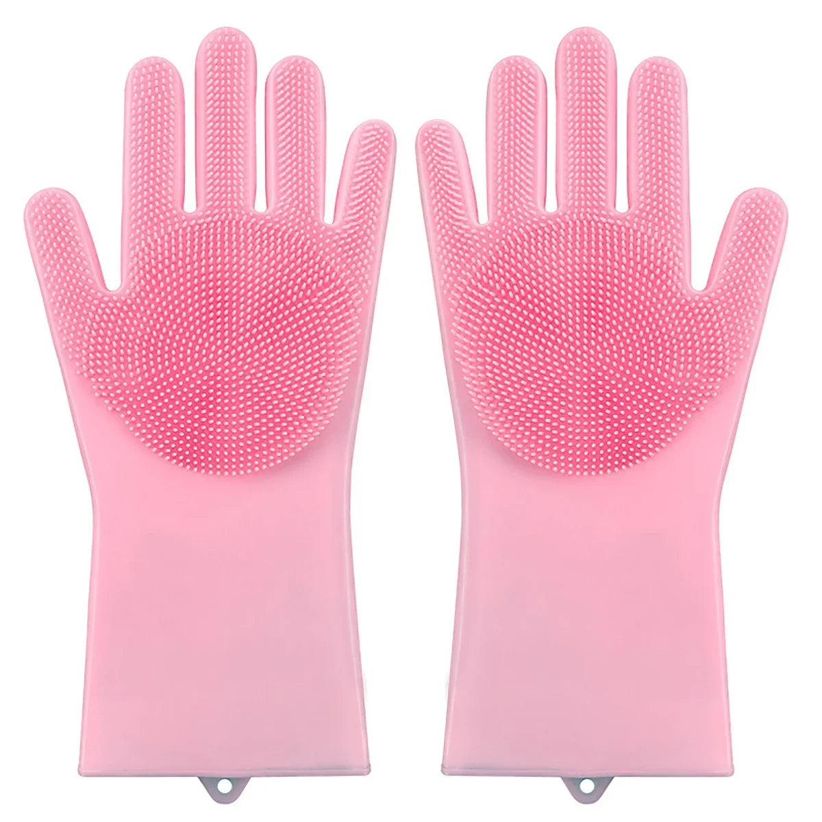 Pet Grooming Gloves Silicone (Pink & Blue)