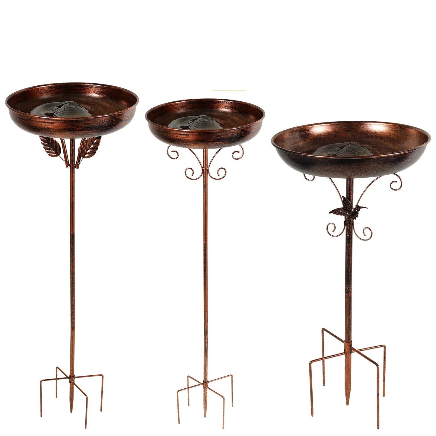 Metal Garden Bird Bath (3 designs available)