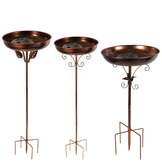 Metal Garden Bird Bath (3 designs available)