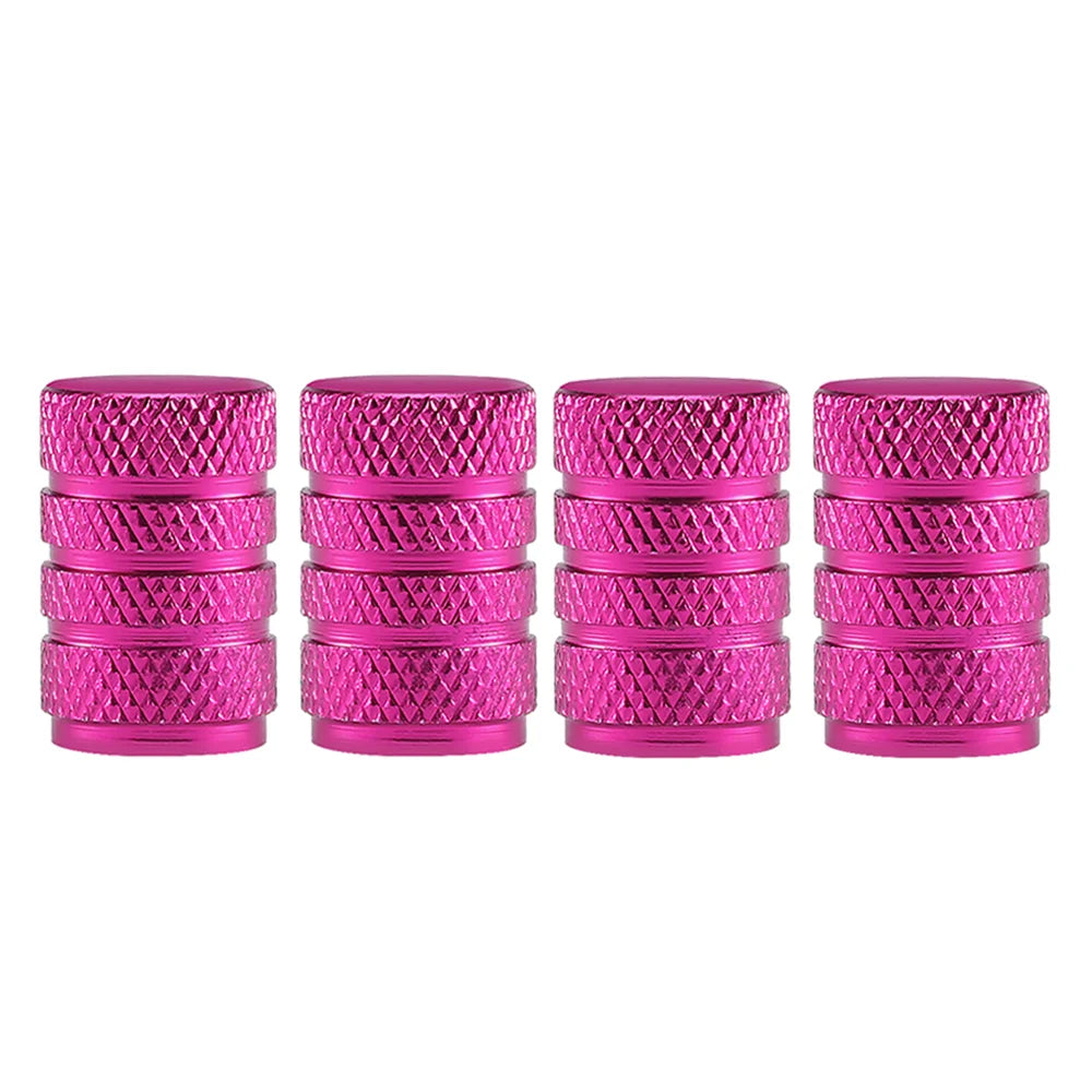 Aluminium Tire Valve Stem Caps (4Pcs) (different colours available)