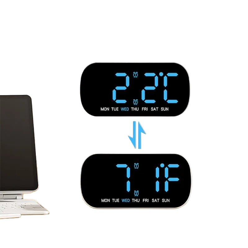 Digital Alarm Clock – USB Powered LED (different colours available)