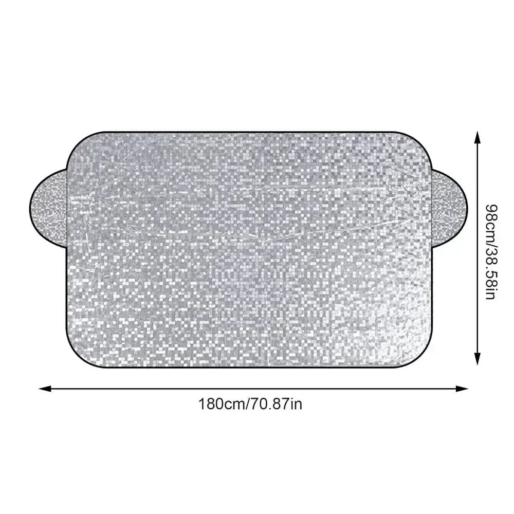 Car Windshield Snow & Ice Protector – Front/Rear Winter / Sunshade Cover