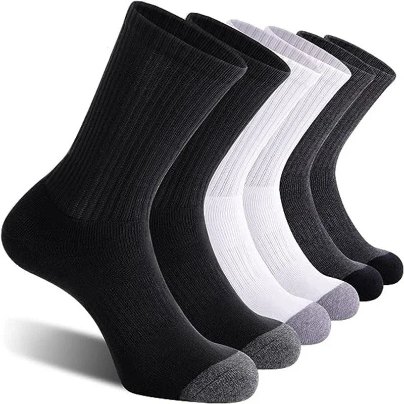 10 Pairs Plus Size Men's Athletic Socks (3 colours available)