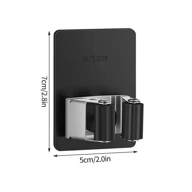 Wall-Mount Mop & Broom Holder