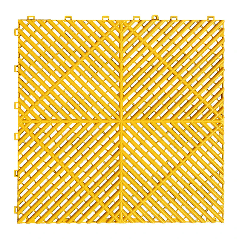 Interlocking Plastic Garage Flooring Tiles (Pack of 25 Tiles)