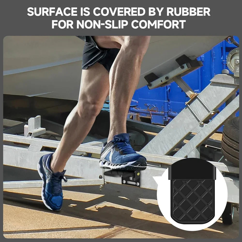 Folding Anti-Slip Truck Bed Steps for RV & Trailer (2PCS)