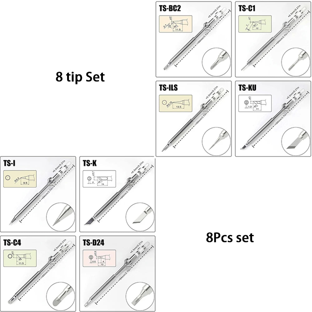 Pine64 TS101/TS100/ Soldering Iron Tips Sets