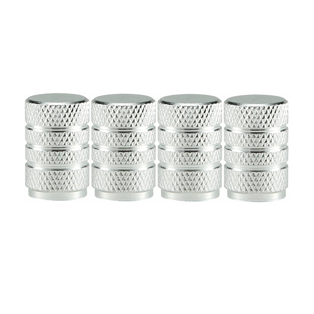 Aluminium Tire Valve Stem Caps (4Pcs) (different colours available)