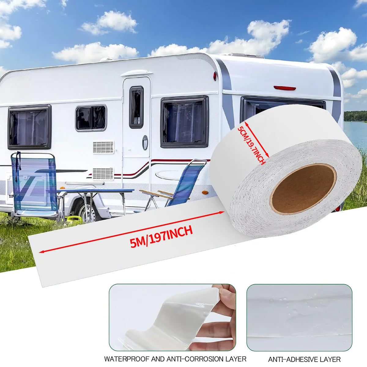 Waterproof RV Roof Repair Butyl Tape