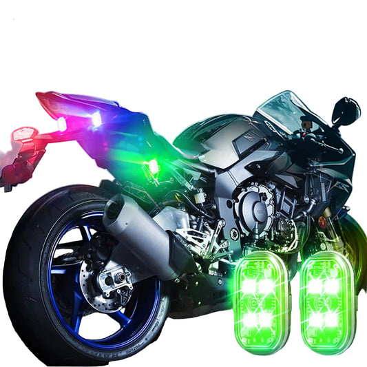 Wireless LED Strobe Lights – 8-Color Rechargeable Anti-Collision Warning Lights