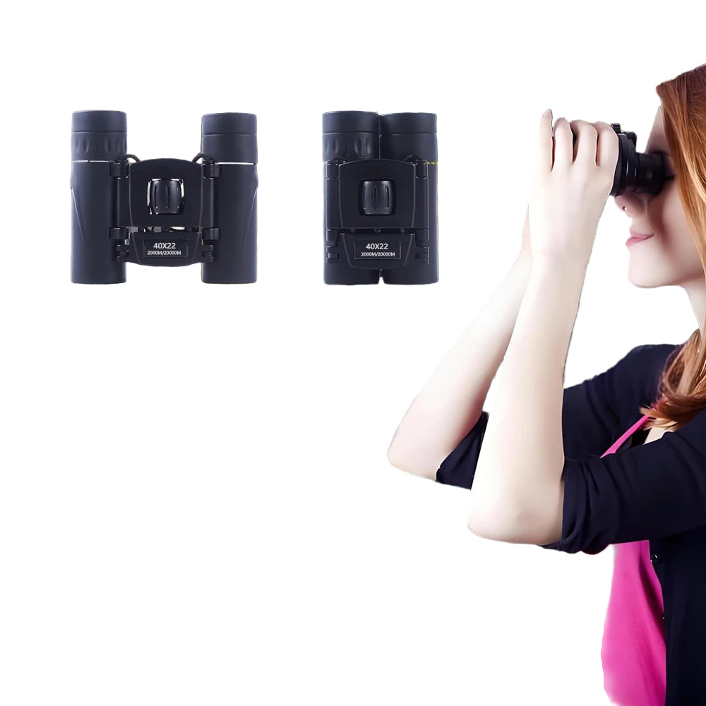 40x22 HD Binoculars – Long Range Mini Telescope with BAK4 Optics