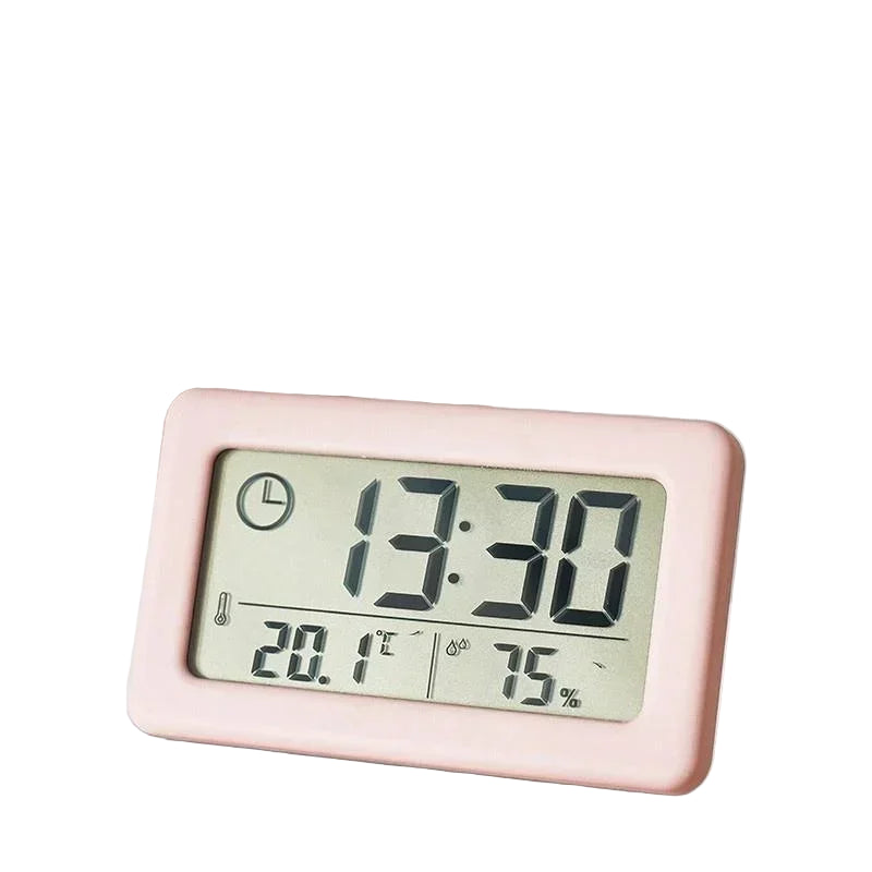 LCD Electronic Clock with Thermometer (5 colours available)