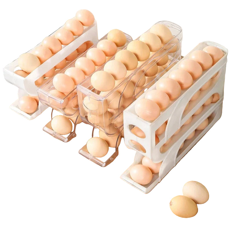 4-Layer Automatic Rolling Egg Holder