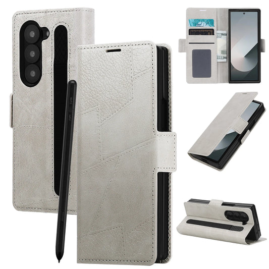 Magnetic Flip Leather Phone Case for the Samsung Galaxy Z Fold7 (2 colours available)
