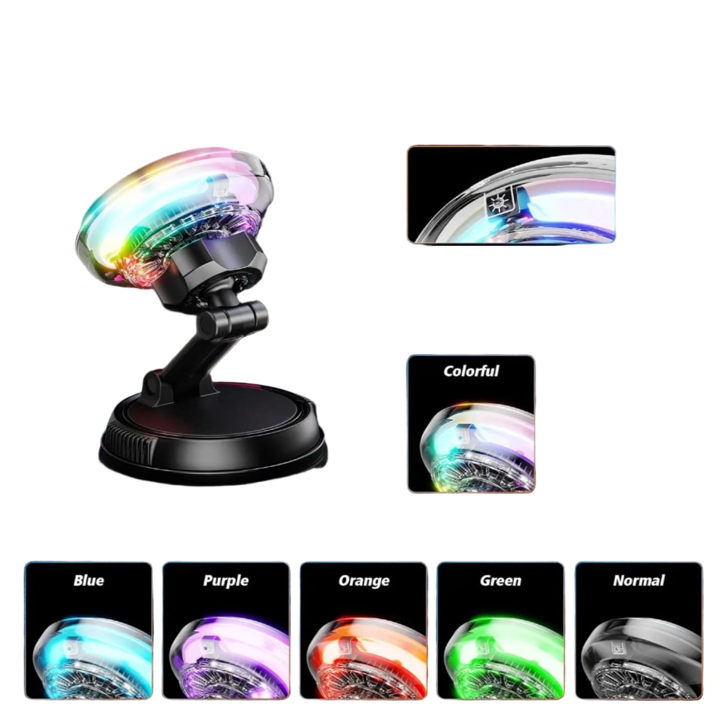 Qi2 15W Mag-Safe Car Mount Charger