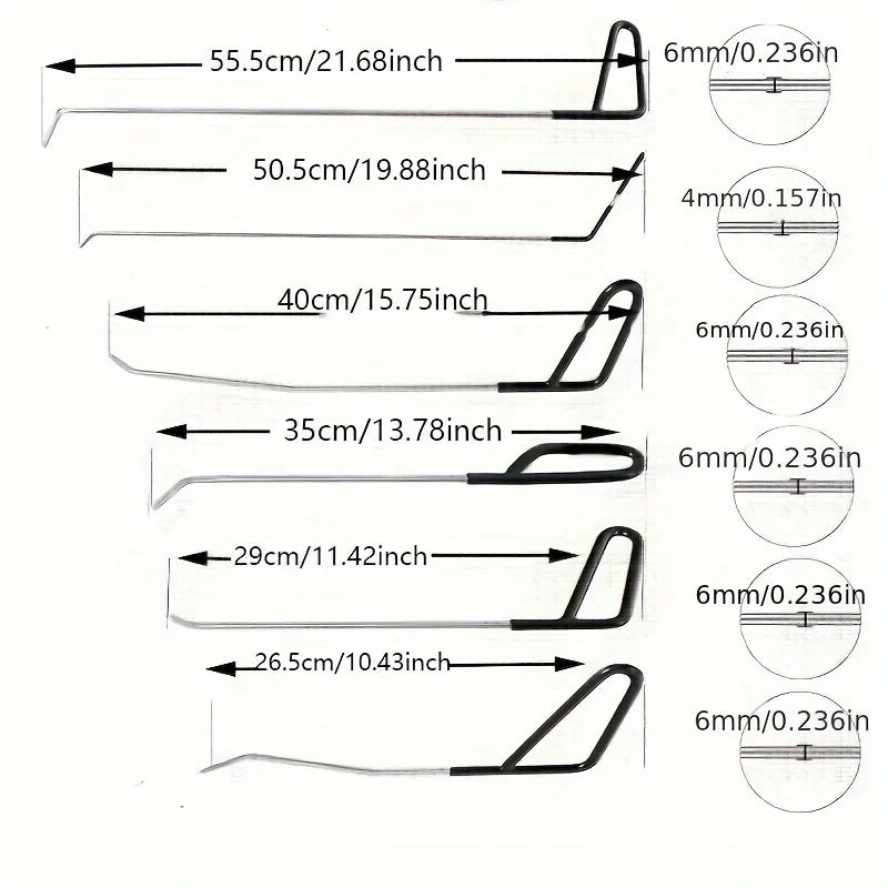 Car Dent Repair Tool Set (6pcs)