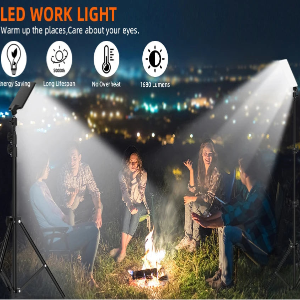 Portable LED Work Light with Tripod Stand (2 types available)