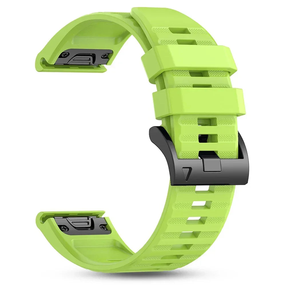 Quickfit Silicone Strap for the Garmin Watch Series (available of various range of models and 46 colours)